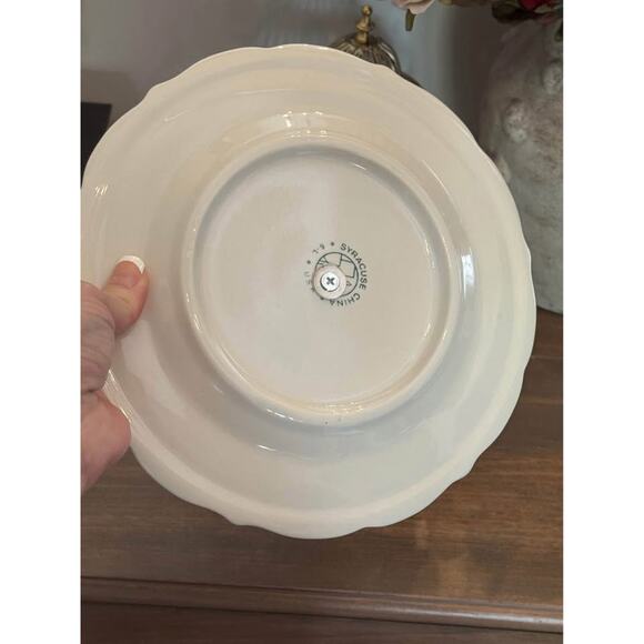 Vintage 2-Tier Custom Plate Tray White Gold Home Kitchen Decor Serving - Picture 8 of 9